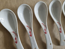 Load image into Gallery viewer, 12 x Vintage Ceramic & Plastic Chinese soup spoons