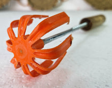 Load image into Gallery viewer, Vintage Kitchen Utensil, Red Handle Potato Masher Retro Kitchenalia