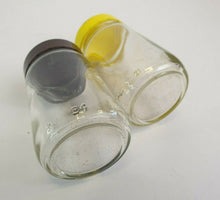 Load image into Gallery viewer, 2 x vintage colman's purveyor's clear glass mustard jars, Empty Spice Storage Jars, Kitchena