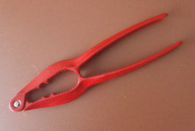 Load image into Gallery viewer, Vintage Red Colour NUT CRACKER Chrome Heavy Duty Nutcrackers Crack