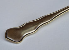 Load image into Gallery viewer, Vintage Serving Spoon, Large Berry Spoon, Gilded Bowl, EPNS Silver Plate, Ornate Handle, Floral and