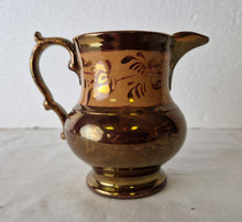Load image into Gallery viewer, Beautiful Vintage Copper Lusterware Cream Pitcher Copper Luster Creamer Grandma's Kitchen Cottag
