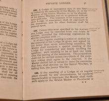 Load image into Gallery viewer, United Grand Lodge of England - Constitutions 1926, Vintage Masonic Book