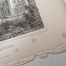 Load image into Gallery viewer, Vintage Book Plate Print: The London Orphan Asylum, Clapton Engraving by H.W. Bond, 1828 after T.H.