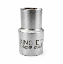 Load image into Gallery viewer, King Dick 12mm Socket HSM 212 Chrome Vanadium 1/2" Drive Metric Tool