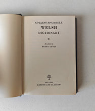 Load image into Gallery viewer, Vintage 1960 Collins-Spurrell Welsh Dictionary Blue Cloth Hardback Re-edited