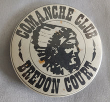Load image into Gallery viewer, Vintage Comanche Club Bredon Court Pin Badge 5.5cm Native American Design