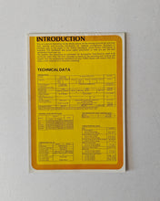 Load image into Gallery viewer, Ford Cortina Mk4 Fold-out Operating Guide