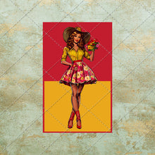 Load image into Gallery viewer, Vintage 1970's Ladies Fashion Sketch Illustration Art Images 20 Images JPEG and PDF Image Instant Download