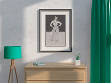 Load image into Gallery viewer, Vintage 1970's Ladies Fashion Sketch Illustration Art Images 20 Images JPEG and PDF Image Instant Download