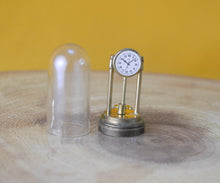 Load image into Gallery viewer, Vintage Brass Temptation Miniature Dollhouse Dome Clock Ornament (Not real clock)