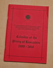 Load image into Gallery viewer, Calendar Of The Priory Of Lancashire 2009 - 2010 , Masonic Information Guide