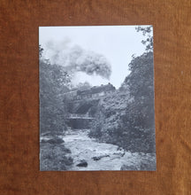 Load image into Gallery viewer, Black White Photo Locomotive Steam Engine N.Y.M.R Gala Weekend 10th October 1987 8:41 at Water Ark w