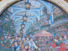Load image into Gallery viewer, Royal Worcester Fine Bone China Market Scene Wall Plate Framed 28.5cm England