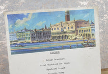 Load image into Gallery viewer, Vintage Hotel B.I Lunch Menu Card From Uganda, Venice Scene Theme, Dated Wednesday 19th May 1971, 26