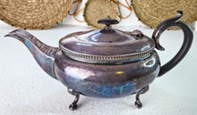 Load image into Gallery viewer, Vintage EPNS Hard Soldered Teapot with Black Hard Plastic Handle