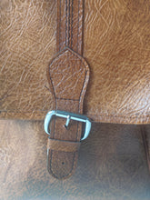 Load image into Gallery viewer, Vintage 1970s Brown Faux Leather Satchel Shoulder Bag Briefcase Retro Unisex