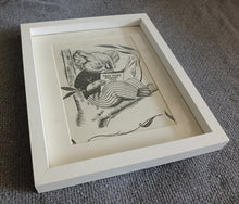 Load image into Gallery viewer, Vintage Koala Reading Print Framed Book Page Nursery Wall Art Tiny Tots 1942