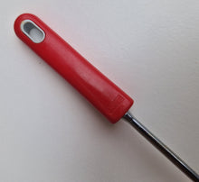 Load image into Gallery viewer, Vintage wire whisk egg beater with red plastic handle , Retro hand mixer Old kitchen handy tool Summ