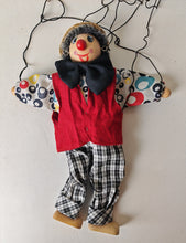 Load image into Gallery viewer, Vintage Handmade Clown Marionette Puppet - Collectible