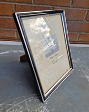 Load image into Gallery viewer, Classic Black & Silver tone finish picture frame with glass , Photo frame* free standing, 20cm x 25c