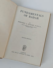 Load image into Gallery viewer, Fundamentals of Radar Stephen A Knight 2nd Edition Vintage Engineering Book