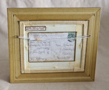 Load image into Gallery viewer, Original George V Postcard In Frame Dated 1913 with 1/2 Penny Stamp Poppy Flower