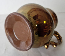 Load image into Gallery viewer, Beautiful Vintage Copper Lusterware Cream Pitcher Copper Luster Creamer Grandma's Kitchen Cottag