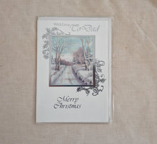 Load image into Gallery viewer, Vintage Christmas Greeting Card – With Love to Dad – New & Sealed – Winter Scene