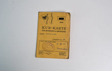 Load image into Gallery viewer, Vintage German Hotel Discount Card: Kurkarte von meiringen umgebung (Kurkarte of Meiringen surroundi