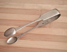 Load image into Gallery viewer, Vintage Silver-Plated Sugar Tongs 15cm Long Stamped Hallmarks Elegant Collectible