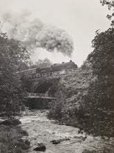 Load image into Gallery viewer, Black White Photo Locomotive Steam Engine N.Y.M.R Gala Weekend 10th October 1987 8:41 at Water Ark w