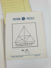 Load image into Gallery viewer, Vintage PICTURE PUZZLES No.7 PGP Party Game Publishers 50s Retro