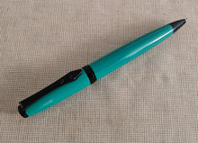 Load image into Gallery viewer, Platignum Studio Ballpoint Pen , Turquoise , Black Ink , 13.5cm , Used