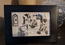 Load image into Gallery viewer, Vintage Book Plate Illustration Picture Frame Arabian Nights Queen Shahrazad