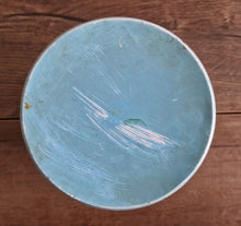 Load image into Gallery viewer, Vintage Children Playing Chef and Baker with Ingredients Blue Tin Metal Canister