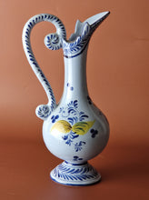 Load image into Gallery viewer, Vestal Alcoboco Portugal Water Pitcher/Jug/Vase Vintage Hand Painted Floral Pattern , Blue Pink Yell