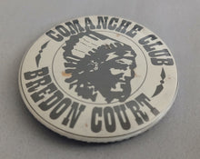 Load image into Gallery viewer, Vintage Comanche Club Bredon Court Pin Badge 5.5cm Native American Design