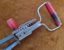 Load image into Gallery viewer, Vintage Rotary Hand Whisk Egg Whisk Hand Beater Mixer Red Wooden Handle Skyline Retro
