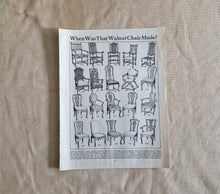 Load image into Gallery viewer, Walnut Chair Image Illustrations Vintage Drawing Image Book Plate, When Was That Walnut Chair Made?