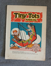 Load image into Gallery viewer, Vintage Tiny Tots Annual Title Page Book Print Illustration 35 x 25.5cm Original