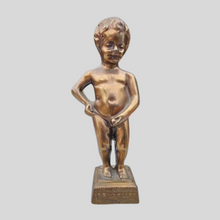 Load image into Gallery viewer, Vintage Bruxelles Heavy Brass Figure Figurine Statue Belgium 1960s Large Size 19cm Tall