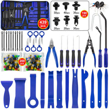 Load image into Gallery viewer, 439PCS Car Trim Removal Tool Kit – Interior Panel, Door, Dash & Molding Pry Tools with Clip Removal Set