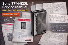 Load image into Gallery viewer, Sony TFM-825L Service Manual (Digital Download)