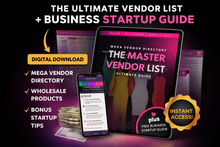 Load image into Gallery viewer, The Ultimate Vendor List + Business Startup Guide (Mega Directory)