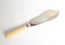 Load image into Gallery viewer, Large Vintage EPNS Silver Plated Fish Serving  Knife, Cream Plastic Handle