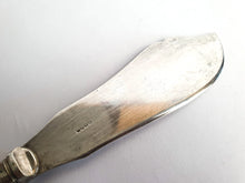 Load image into Gallery viewer, Large Vintage EPNS Silver Plated Fish Serving  Knife, Cream Plastic Handle