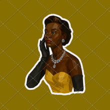 Load image into Gallery viewer, Glamour Woman Image Pack | Vintage Glamour Stickers | Retro Woman Clipart | Instant Download PNG PDF | Diverse Elegant Fashion Portraits
