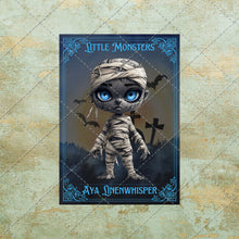 Load image into Gallery viewer, Halloween Characters Fantasy Game Card Bundle Images 20 Designs Digital Download JPEG & PDF Files
