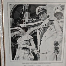 Load image into Gallery viewer, Queen Elizabeth and Prince Phillip Duke of Edinburgh Photo Picture Frame Journey Through Love & Royalty Royal 1953 - 1954 Tour